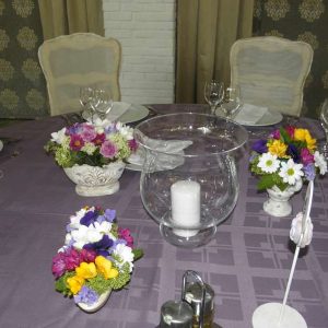 dekoracija stolova za goste primjer br. 1